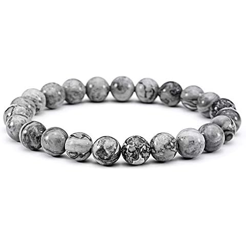 Jade Cabbage Men's Natural Stone Bracelet Cover