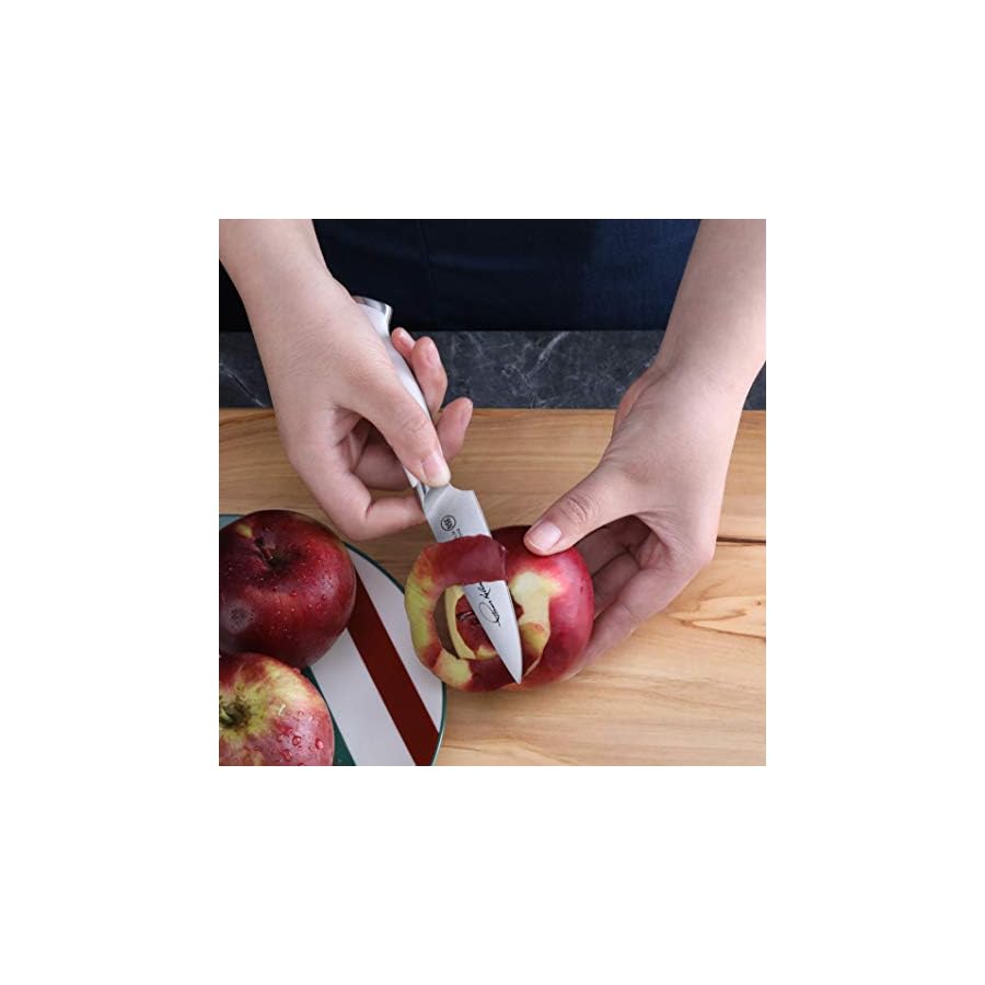 Cangshan Thomas Keller Signature Collection Swedish Powder Steel Forged, 3.5" Paring Knife, White