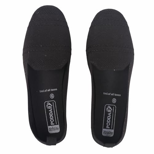Image of Poddar Bellies for Women Knitted Casual Shoes for Women Breathable Walking Gym Lightweight Jutis Loafers Soft Sole Flat Footwear Mesh Loafer Stylish Slip On Loafers Ladies Casual Mesh Sneakers