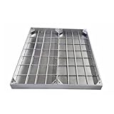 LYXBKSW Chiusino Pozzetto in Acciaio Inox da Incasso, Coperchio del Tombino Invisibili, per Cortili e Marciapiedi(120x60cm/47x24in)