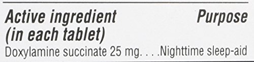 Kirkland Signature Sleep Aid Doxylamine Succinate 25 Mg, 2 pack (192 Tablets)
