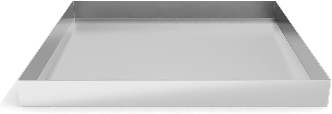 27" x 25" Stainless Steel Washer and Dryer Drain Pan