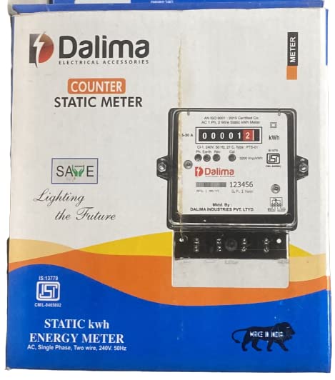 Kunal Mehta Electrical Static LCD Energy Meter, Single Phase Meter