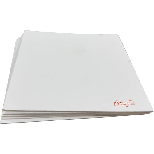3170 Ceramic Fiber Paper 1/4" Thick, Size 11" x 12" 5 Sheets, High Temperature Insulation Gasket or Liner Paper for Kiln Stove Furnace Glass Fusing