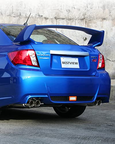 Bestview 5-In-1 LED Rear Fog Light Assembly Kits Compatible for 2011-2021 Subaru WRX STI Impreza XV Crosstrek, Function as Tail Brake Backup Reverse Turn Signal Lights (Smoke Len)