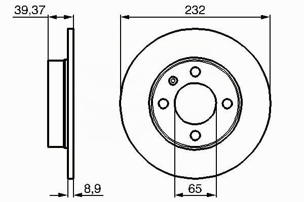 Disques de frein Bosch BD418 haute endurance avec certification ECE-R90 - 2