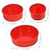 KICHOUSE Silicone Cake Round Cake Pan Baking Tins Non-stick Heat Resistant for All Bakers