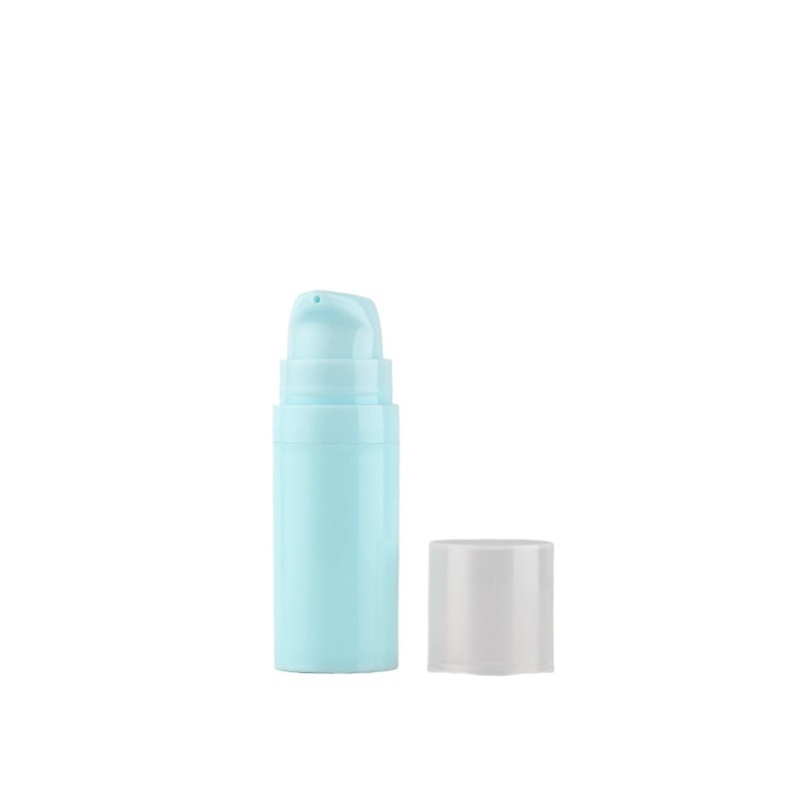 SKPVPOKOYL Refillable Airless Pump Toiletries Container Plastic Cosmetic Bottle 5ml 10ml 15ml(Blue 10ml)