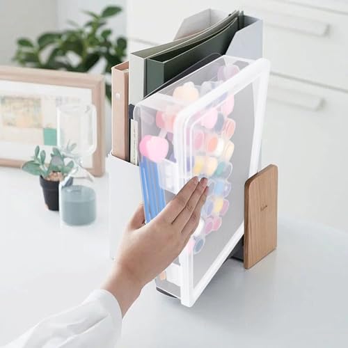 Image of 12 Pcs Plastic Storage Box with Lid Clear Multipurpose Craft Storage Case for Beads Ornaments Accessoriesr Plastic Containers Pencil Case(5'' x 3'' x 1.5'',7'' x 9'' x 2'')