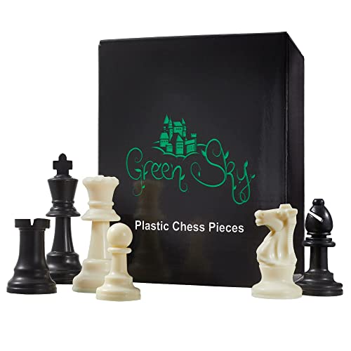 Weighted Chess Set, Tournament Style Pieces, Green Sky, Chess Game (Plastic) by Green Sky - Used condition - Image 3