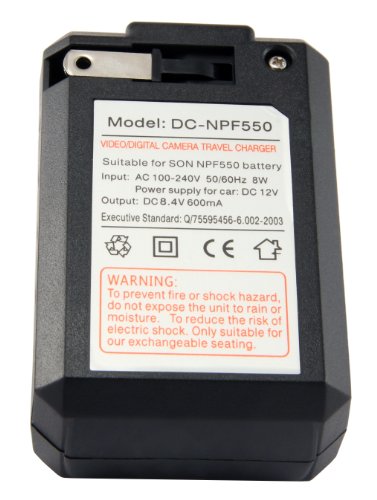 STK's Sony NP-F550 NP-F570 Battery Charger - for 160 LED CN-160 Dimmable Ultra High Power Panel Digital Camera/Camcorder Video Light, Chromo Inc. 160 LED CI-160 and IMAGE and other LED video lights