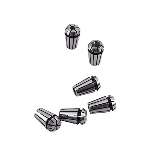 15 Pièces ER11 Jeu de Pinces à Ressort, Broche CNC de Haute Précision ER-11 Pince de Gravure 1/8et 1/4 pour Machine de Gravure CNC et Outils de Tour de...