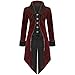 Produktbild Amphia Mantel- Herren Frack Steampunk Gothic Jacke Vintage Viktorianischen Langer Mantel Kostüm Cosplay Kostüm Smoking Jacke Uniform