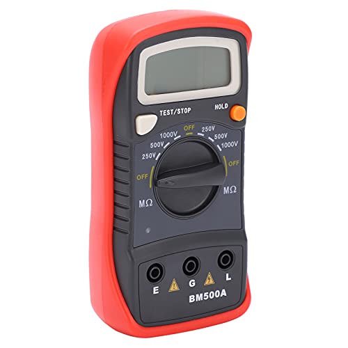 LOCADENCE 1000V LCD Resistant Tester, Digital Insulation Resistant Meter Megohm Meter for Various Insulating Materials and Electrical Equipment