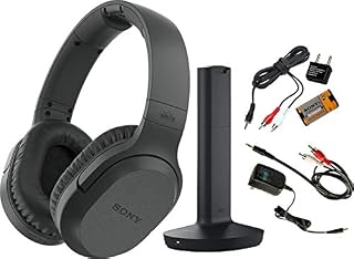 Sony Wireless RF Headphones, Zonoz 6FT Stereo Audio Y Cable Splitter & Worldwide