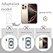 Back Glass Replacement for iPhone 16 Pro (6.3 inches Desert Titanium) Integrated Glass & Wireless Charging Repair Tools are Included