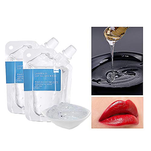 DAGEDA 2 x Moisturizing Lip Gloss Base (3.88oz.) DIY Lip Glow Lip Glaze Lipstick Material for Making Your Own Lip Balm Lip Maximizer DIY Lip Plumper Making Organic Lip Balm