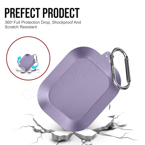 Image of Soft Silicone Case Cover Compatible for Realme Buds Air 8 (Master Purple)