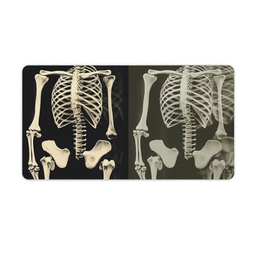Tapis de souris de jeu squelette grand format pour bureau et cybercafé