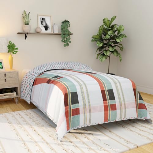 Image of Akshya Reversible AC Comforter Single Bed Blanket for Summer /mild Winter
