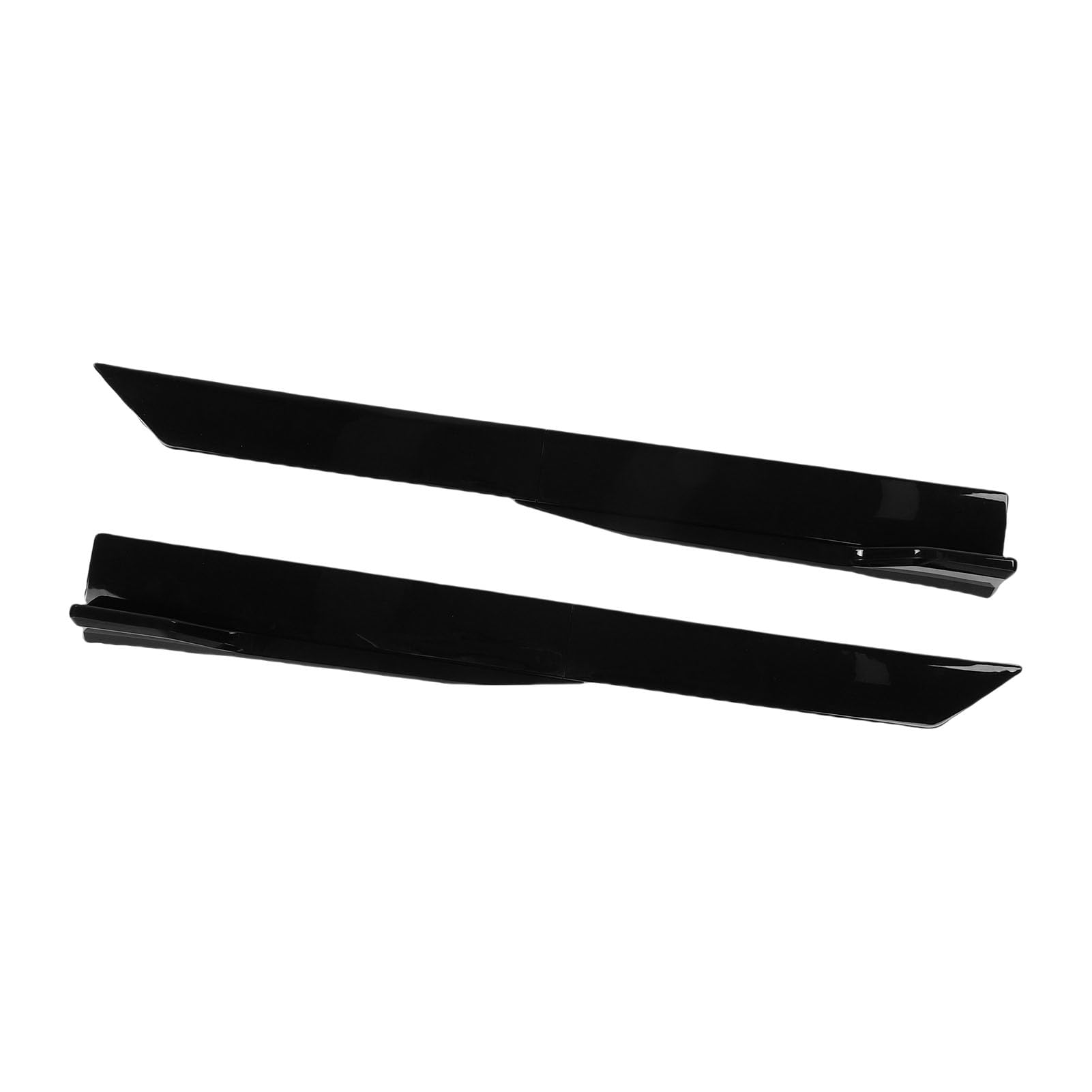Panel Progowy Boczna Dokładka 105 Cm Stylowa, Regulowana Warga Rozdzielająca do Samochodów Osobowych, Wykonana z Materiału ABS Odpornego na Warunki Atmosferyczne (BLACK)