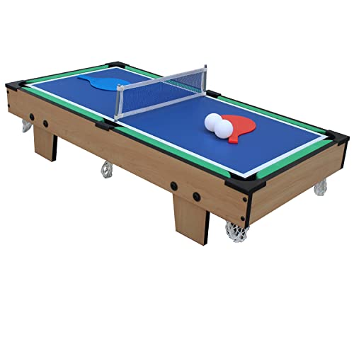 Kick Chancellor 33" 4-In-1 Mini Tabletop Foosball Table (Brown) #TOP6