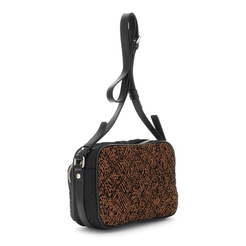 Sac photo en nylon matelassé à imprimé floqué original