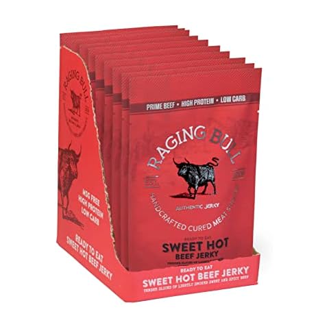Raging Bull Sweet Hot Beef Jerky Pack Cover