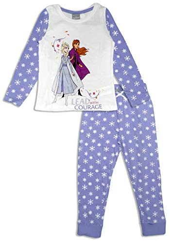 Disney Frozen Girls - Pijama de manga larga de algodón