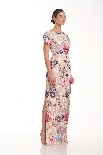 JS Collections Women's Magnolia Pleat Sleeve Gown3