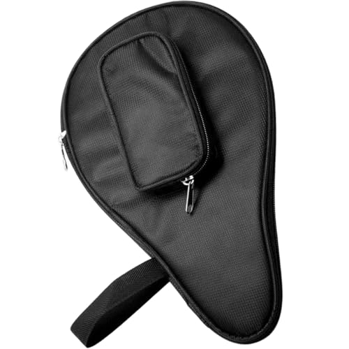 Estuche para raquetas de tenis de mesa compacto con compartimento para pelotas
