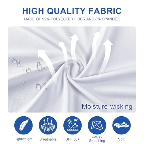 Mens Golf Shirt Short Sleeve Moisture Wicking Dry Fit Performance Solid Casual Pique Collared Golf Polo Shirts for Men4