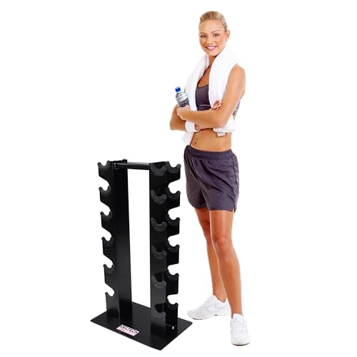 DF5100 6 Pair Vertical Dumbbell Rack by Deltech Fitness