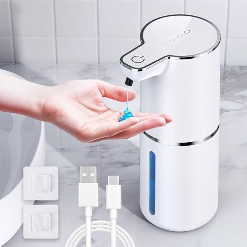 maxtachi 1200mAh Dispenser Sapone Automatico con Sensore,4 Livelli di Marcia...