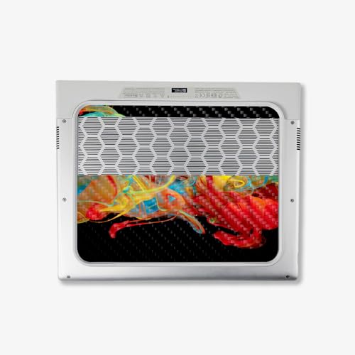 Image of MightySkins Carbon Fiber Skin Compatible With Alienware X14 R2 (2023) Full Wrap Kit - Primary Smoke | Protective, Durable Textured Carbon Fiber Finish | Easy To Apply & Change Styles | Made in the USA