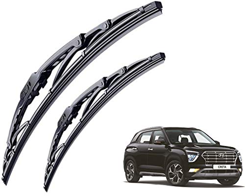 Image of WolkomHome High Performance OE Car Wiper Blade Replacement set of 2 Pc Right 26 inch Left 16 inch for Hyundai Creta New 2020