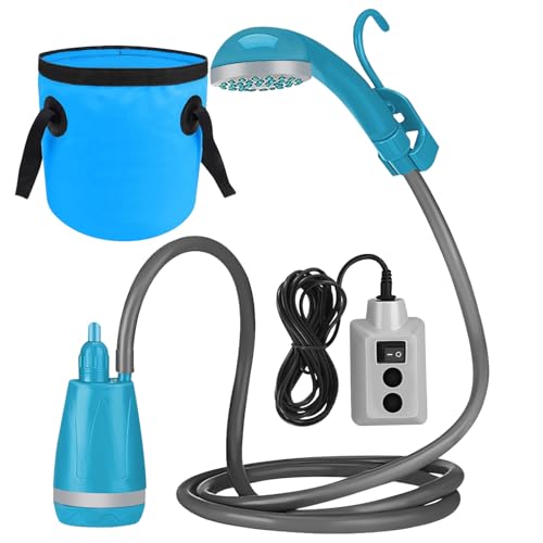 Pompe camping portable SOIMISS contre la boue en randonnée outdoor avec batterie intégrée