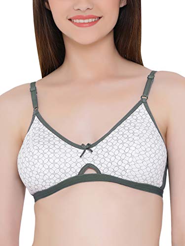 Image of Clovia Women's Cotton Non-Padded Non-Wired Printed Bra with Detachable Straps