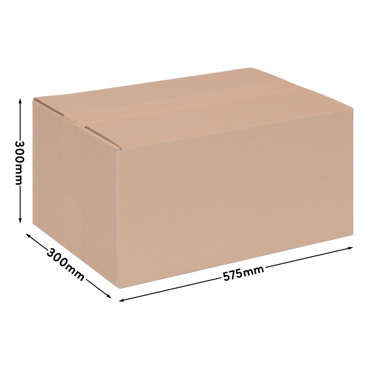 verpacking Kartony klapowe 570 x 295 x 290 mm KK 111 Brązowe [Rozmiar i ilość do wyboru] jednowarstwowe duże kartony 25 szt.
