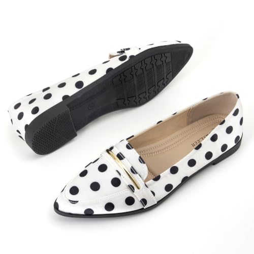 Image of Pointy Toe Penny Loafers for Women Dress Office Work Flats Shoes