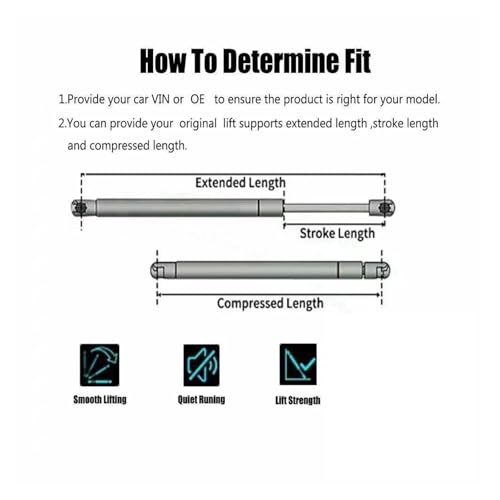Vérin de coffre bloqué sur Highlander ? Solution de remplacement 630 mm de rechange