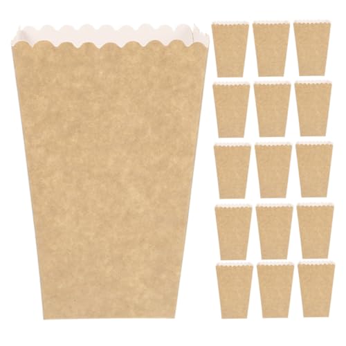 CONGARTENO 24 Piezas Cajas de Kraft para Fiestas Contenedores para Snacks Portátiles y Desechables de Cumpleaños Noches de Cine y Reuniones Familiares