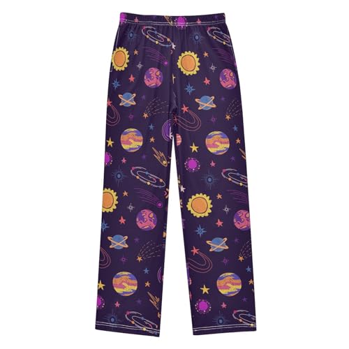 ZZKKO Space Planet Universe Boys Pants for Kids Jogger Pants with Pockets S-XL