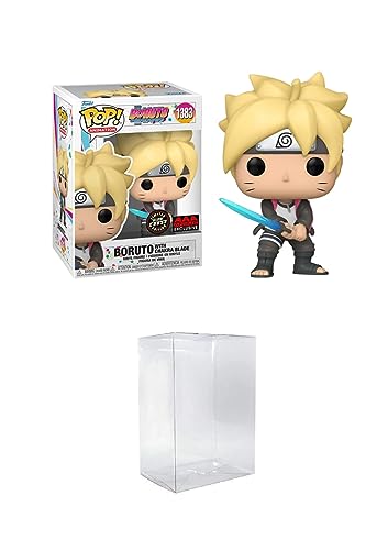 Funko Pop! Animation: Boruto - Naruto Next Generations Boruto con hoja de chakra que brilla en la oscuridad Chase AAA Anime Exclusivo incluido con protector POP!