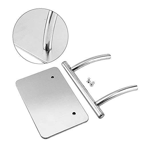 Salon voetensteun, kapper, roestvrij staal, voetensteun, kappers, kappersstoel, salonuitrusting, voetensteun, voor barbershop, salon, pedicure, stoel, zilver, voor beauty, spa, nagelmassage - Image 7