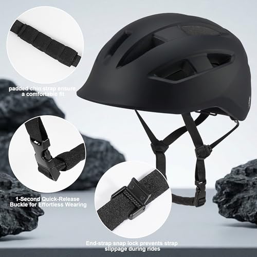 Bike Helmet Adult Men/Women/Youth-USB Rechargeable Rear