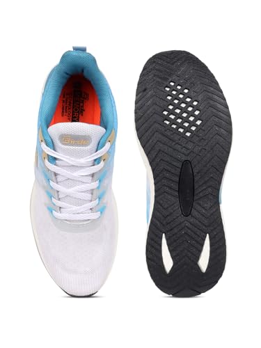 Image of Birde Stylish Comfortable Regular Wear EVA-TPR-TPU Running Black:White (Branded Box) Sports Shoes for Men