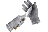 DR SAFETY Schnittschutzhandschuhe Grau I Schnitthemmende Handschuhe - EN388 zertifiziert I Hochwertige Arbeitshandschuhe aus HPPE-Fasern mit Level 5 Schnittschutz I Filetierhandschuh - 1 Paar (L)