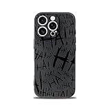 SIMPLYMDRN Slim for iPhone 14 Pro Max Case - Joker Haha Design - Cool Case for Men - Superhero Villain Designer Cover - Slim and Flexible (Jokester Black)