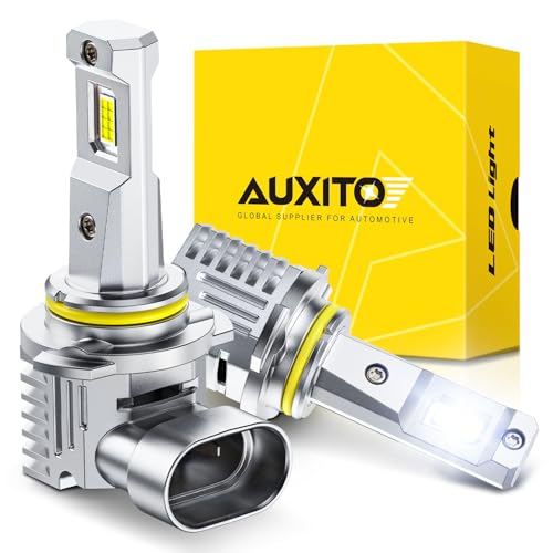 Image of AUXITO 9006 Bulb-30000 Lumen 6500K White, OEM Mini Size, Easy Plug & Play Installation, Halogen Fog Light Replacement, Error-Free CANBUS System, Pack of 2